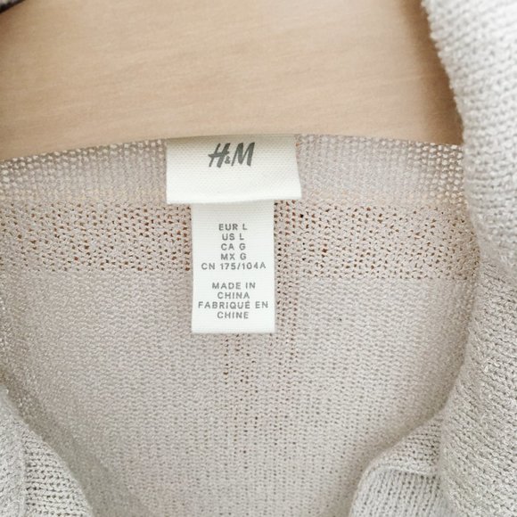 H&M Collared top in Beige - Picture 4 of 6